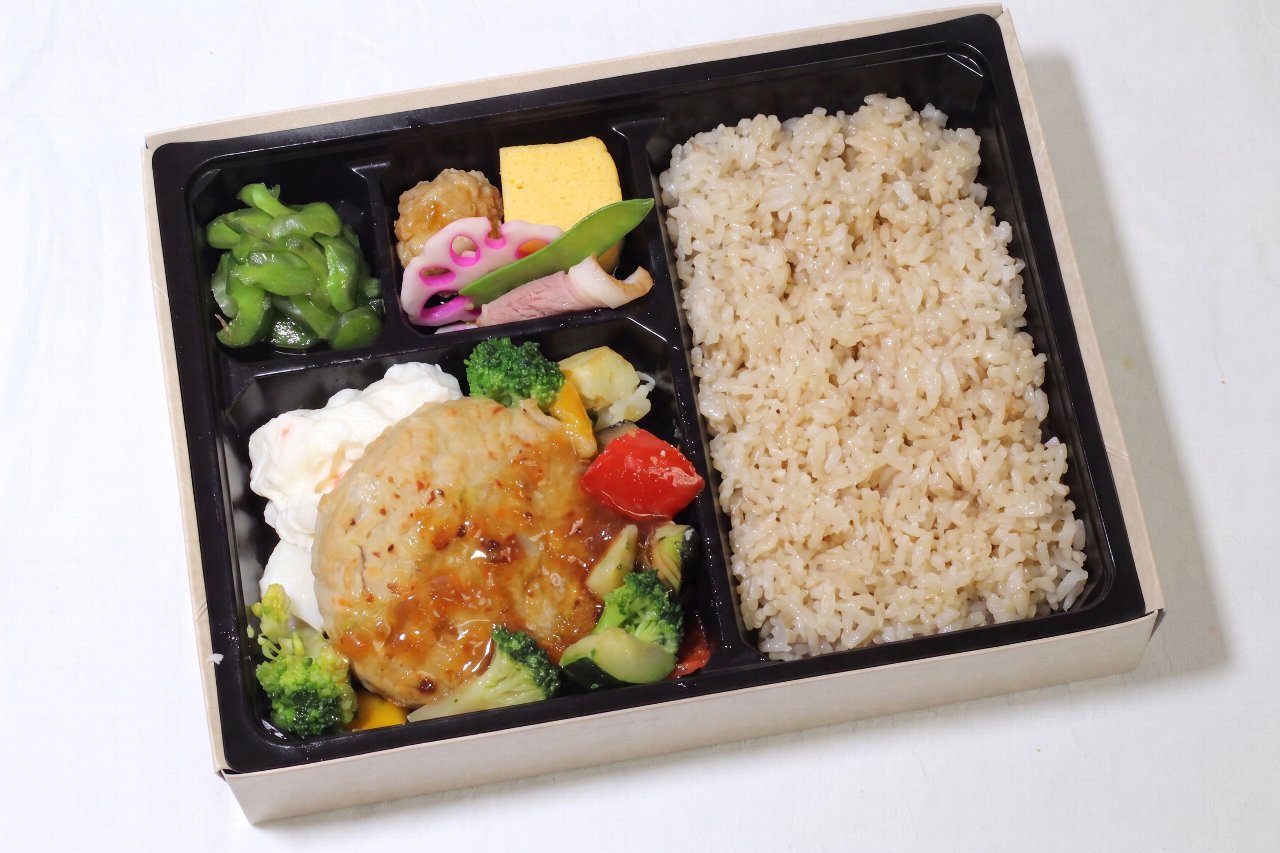 ヘルシー豆腐ハンバーグと地中海野菜